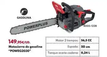 BricoCentro Power plus - motosierra de gasolina poweg2030 oferta