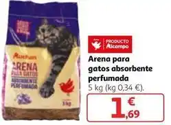 Alcampo Arena para gatos oferta