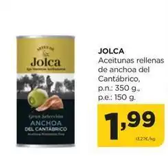 Alimerka Jolca - aceitunas rellenas de anchoa del cantabrico oferta