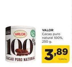 Alimerka Valor - cacao puro natural 100% oferta