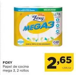 Alimerka Foxy - papel de cocina mega 3 oferta