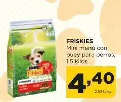 Alimerka Friskies - mini menú con buey para perros oferta