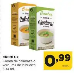 Alimerka Cremlux - crema de calabaza o verduras de la huerta oferta