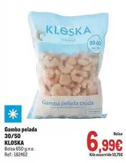 Makro Kloska - gamba pelada 30/50 oferta