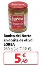 Alcampo Lorea - bonito del norte en aceite de oliva oferta