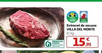 Alcampo Entrecot de vacuno VILLA DEL MONTE oferta