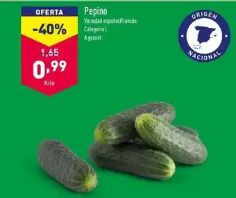 ALDI Pepino oferta