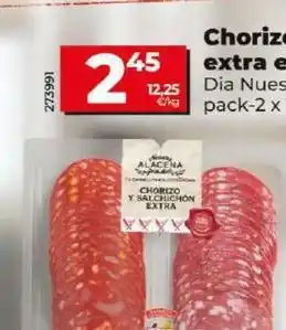 Dia Dia nuestra alacena - chorizo y salchichon extra en lonchas oferta