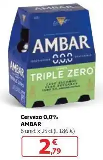 Alcampo Ambar - cerveza 0,0% oferta