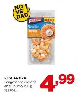 Alimerka Pescanova - langostinos cocidos en su punto oferta