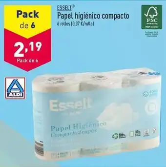 ALDI Esselt - papel higiénico compacto oferta