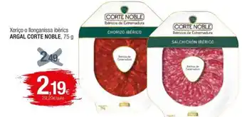 Condis Xoriço o llonganissa ibèrics ARGAL CORTE NOBLE, 75 g oferta