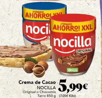 Gadis Crema de Cacao NOCILLA Original o Chocomix oferta