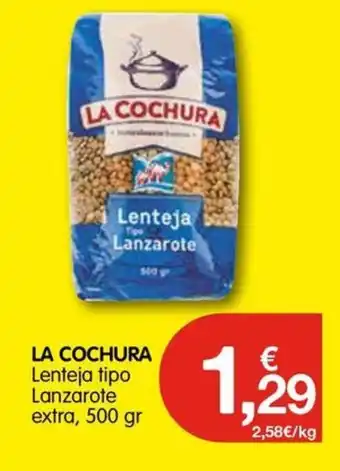 CashDiplo LA COCHURA Lenteja tipo Lanzarote extra, 500 gr oferta