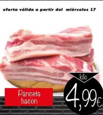 Supermercados Piedra Panceta bacon oferta