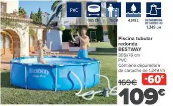 Carrefour Bestway - piscina tubular redonda oferta