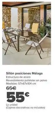 Carrefour Sillon posiciones malaga oferta