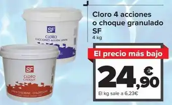 Carrefour Sf - cloro 4 acciones o choque granulado oferta