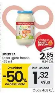 Eroski Ligeresa - salsa ligera frasco oferta