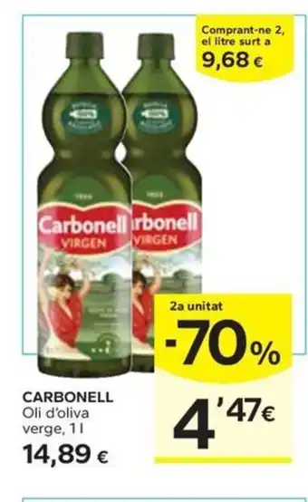 Caprabo CARBONELL Oli d'oliva verge, 11 oferta