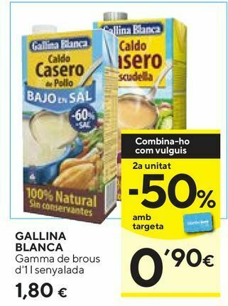 Caprabo Caldo gallina blanca oferta
