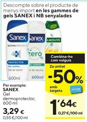 Caprabo Gel sanex oferta