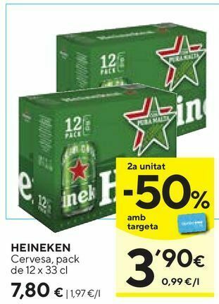 Caprabo Cerveza heineken oferta