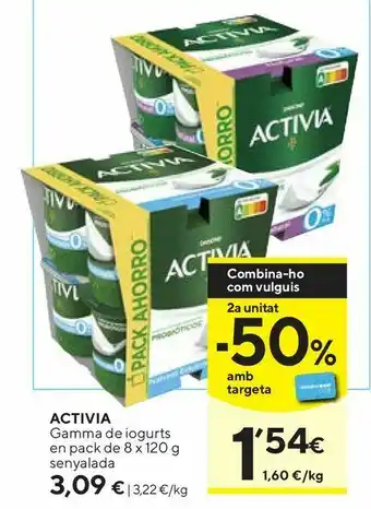 Caprabo Yogur bífidus activia oferta