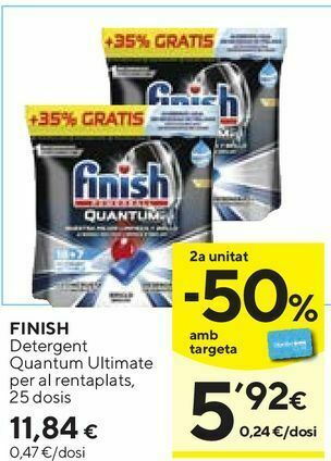 Caprabo Detergente lavavajillas finish oferta