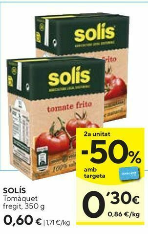 Caprabo Tomate frito solís oferta