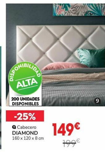 Conforama Cabecero diamond oferta