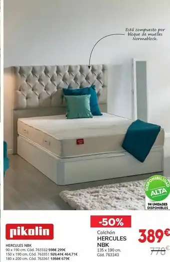 Conforama Colchones hercules pikolin oferta