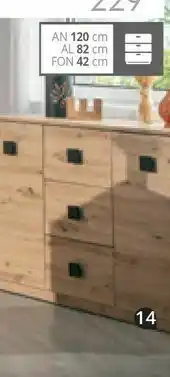 Conforama Aparador 2 puertas 3 cajones seattle oferta