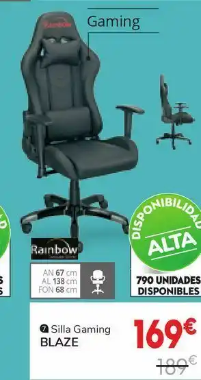 Conforama Sillas gaming blaze oferta