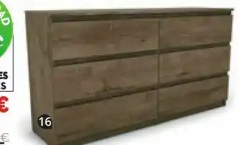 Conforama Cómoda 3+3 cajones eleganza oferta