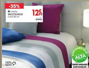 Conforama Colcha multiusos spike blanco oferta
