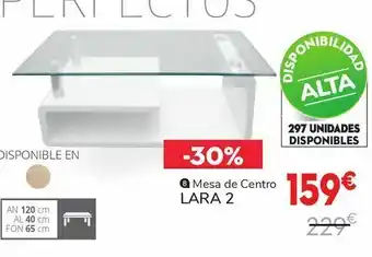 Conforama Mesa de centro lara 2 oferta