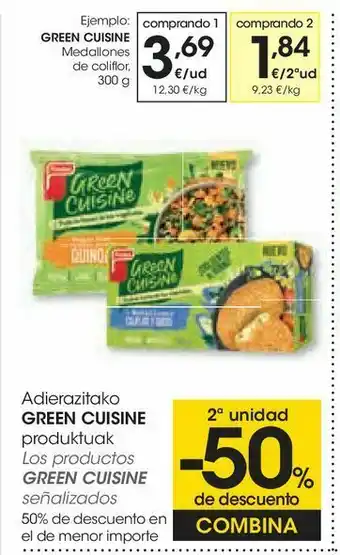 Eroski Medallones de coliflor green cuisine oferta
