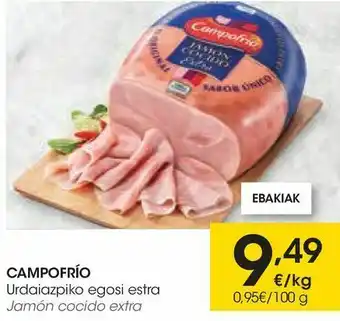 Eroski Jamón cocido extra oferta