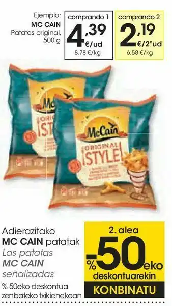 Eroski Patatas original mc cain oferta
