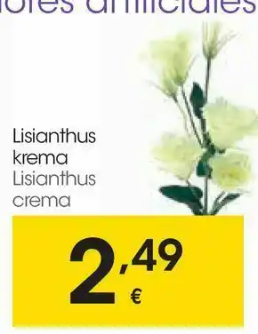 Eroski Lisianthus crema oferta