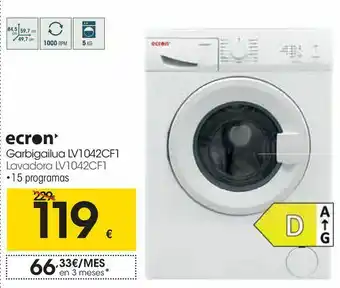 Eroski Lavadora ecron oferta