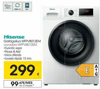Eroski Lavadora hisense oferta