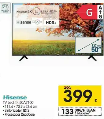 Eroski Tv led hisense oferta
