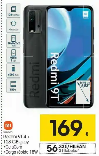 Eroski Redmi 9t 4+ xiaomi oferta
