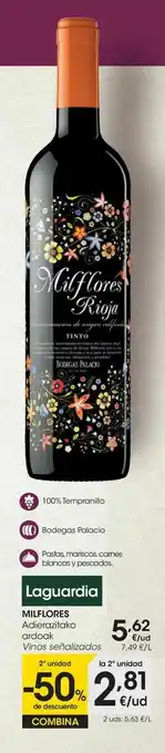 Eroski Milflores vinos señalizados oferta