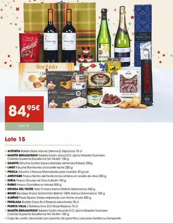 Eroski Lote 15 oferta