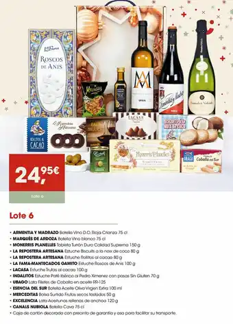 Eroski Lote 6 oferta