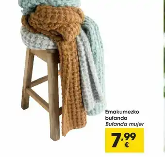 Eroski Bufanda mujer oferta
