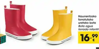 Eroski Bota agua forrada infantil oferta